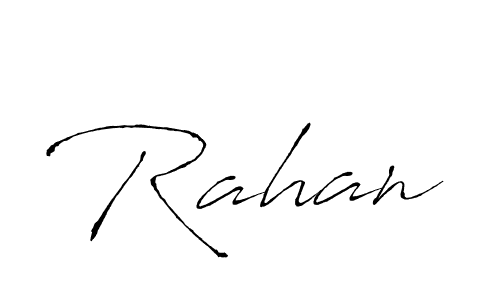 Make a beautiful signature design for name Rahan. With this signature (Antro_Vectra) style, you can create a handwritten signature for free. Rahan signature style 6 images and pictures png