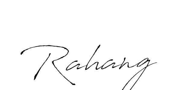 Design your own signature with our free online signature maker. With this signature software, you can create a handwritten (Antro_Vectra) signature for name Rahang. Rahang signature style 6 images and pictures png