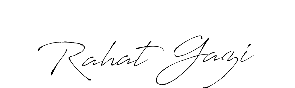 Also You can easily find your signature by using the search form. We will create Rahat Gazi name handwritten signature images for you free of cost using Antro_Vectra sign style. Rahat Gazi signature style 6 images and pictures png