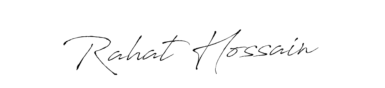 Make a beautiful signature design for name Rahat Hossain. With this signature (Antro_Vectra) style, you can create a handwritten signature for free. Rahat Hossain signature style 6 images and pictures png