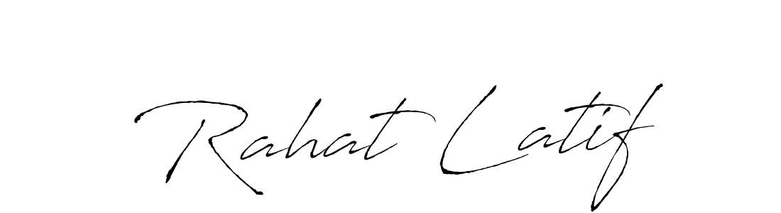 The best way (Antro_Vectra) to make a short signature is to pick only two or three words in your name. The name Rahat Latif include a total of six letters. For converting this name. Rahat Latif signature style 6 images and pictures png