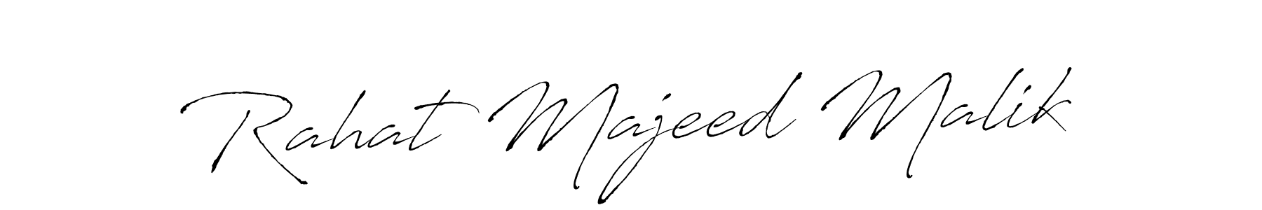 Design your own signature with our free online signature maker. With this signature software, you can create a handwritten (Antro_Vectra) signature for name Rahat Majeed Malik. Rahat Majeed Malik signature style 6 images and pictures png