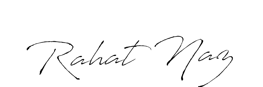 The best way (Antro_Vectra) to make a short signature is to pick only two or three words in your name. The name Rahat Naz include a total of six letters. For converting this name. Rahat Naz signature style 6 images and pictures png