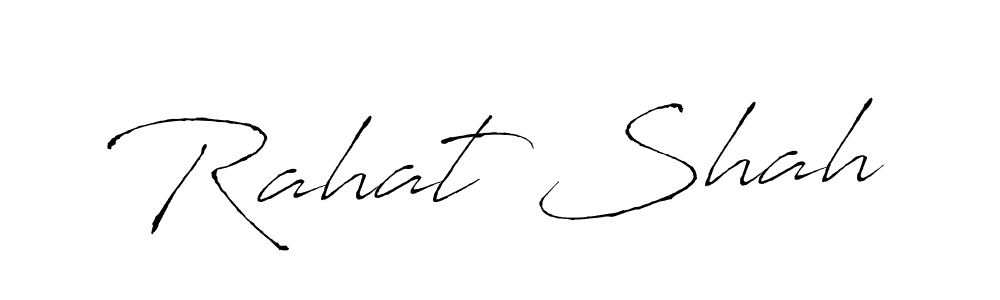 Rahat Shah stylish signature style. Best Handwritten Sign (Antro_Vectra) for my name. Handwritten Signature Collection Ideas for my name Rahat Shah. Rahat Shah signature style 6 images and pictures png