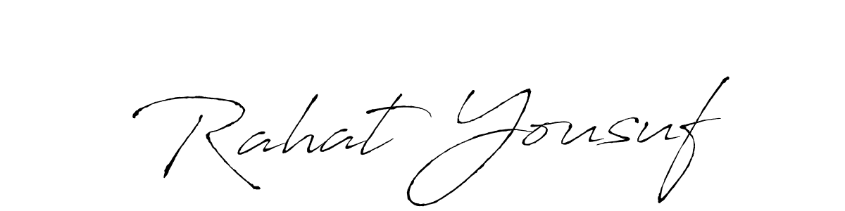 You should practise on your own different ways (Antro_Vectra) to write your name (Rahat Yousuf) in signature. don't let someone else do it for you. Rahat Yousuf signature style 6 images and pictures png