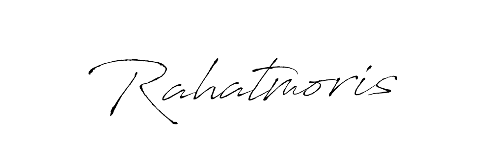 Rahatmoris stylish signature style. Best Handwritten Sign (Antro_Vectra) for my name. Handwritten Signature Collection Ideas for my name Rahatmoris. Rahatmoris signature style 6 images and pictures png