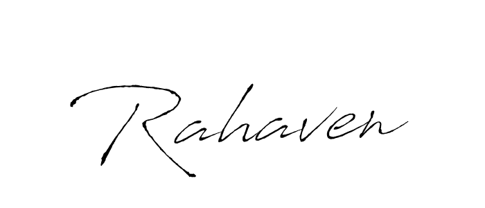 Create a beautiful signature design for name Rahaven. With this signature (Antro_Vectra) fonts, you can make a handwritten signature for free. Rahaven signature style 6 images and pictures png