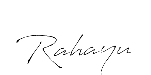 if you are searching for the best signature style for your name Rahayu. so please give up your signature search. here we have designed multiple signature styles  using Antro_Vectra. Rahayu signature style 6 images and pictures png