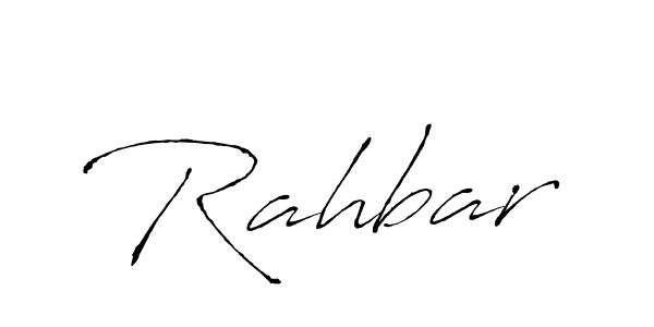 How to make Rahbar name signature. Use Antro_Vectra style for creating short signs online. This is the latest handwritten sign. Rahbar signature style 6 images and pictures png