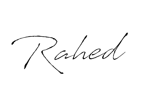 Antro_Vectra is a professional signature style that is perfect for those who want to add a touch of class to their signature. It is also a great choice for those who want to make their signature more unique. Get Rahed name to fancy signature for free. Rahed signature style 6 images and pictures png