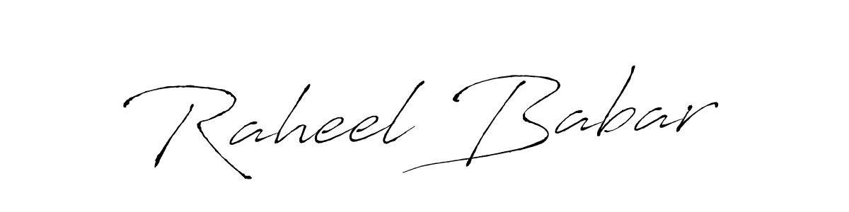 It looks lik you need a new signature style for name Raheel Babar. Design unique handwritten (Antro_Vectra) signature with our free signature maker in just a few clicks. Raheel Babar signature style 6 images and pictures png