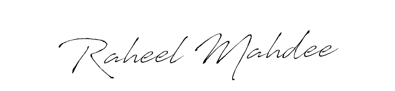 It looks lik you need a new signature style for name Raheel Mahdee. Design unique handwritten (Antro_Vectra) signature with our free signature maker in just a few clicks. Raheel Mahdee signature style 6 images and pictures png