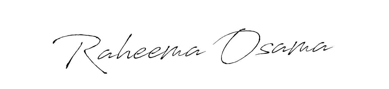 How to make Raheema Osama name signature. Use Antro_Vectra style for creating short signs online. This is the latest handwritten sign. Raheema Osama signature style 6 images and pictures png