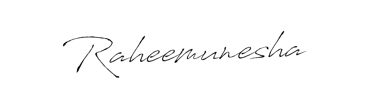 Design your own signature with our free online signature maker. With this signature software, you can create a handwritten (Antro_Vectra) signature for name Raheemunesha. Raheemunesha signature style 6 images and pictures png