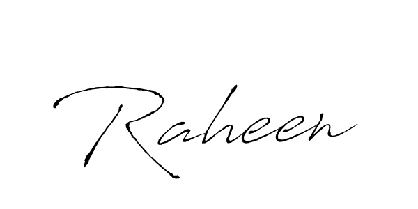 Design your own signature with our free online signature maker. With this signature software, you can create a handwritten (Antro_Vectra) signature for name Raheen. Raheen signature style 6 images and pictures png