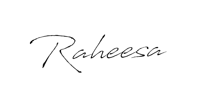 Use a signature maker to create a handwritten signature online. With this signature software, you can design (Antro_Vectra) your own signature for name Raheesa. Raheesa signature style 6 images and pictures png