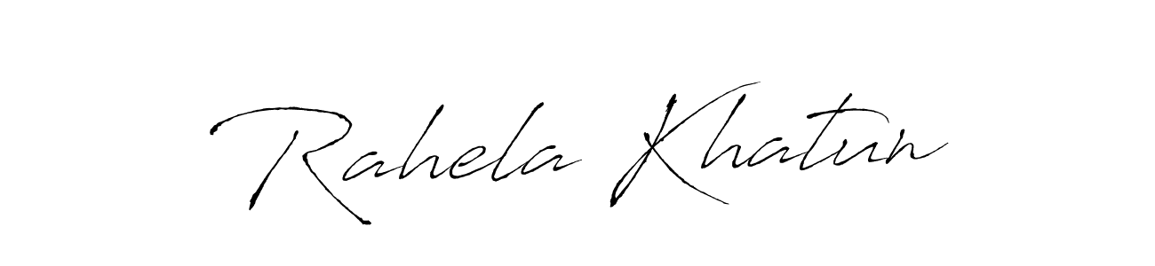 Create a beautiful signature design for name Rahela Khatun. With this signature (Antro_Vectra) fonts, you can make a handwritten signature for free. Rahela Khatun signature style 6 images and pictures png