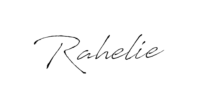 How to make Rahelie signature? Antro_Vectra is a professional autograph style. Create handwritten signature for Rahelie name. Rahelie signature style 6 images and pictures png