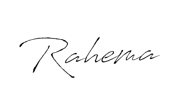Create a beautiful signature design for name Rahema. With this signature (Antro_Vectra) fonts, you can make a handwritten signature for free. Rahema signature style 6 images and pictures png