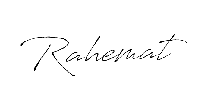 Create a beautiful signature design for name Rahemat. With this signature (Antro_Vectra) fonts, you can make a handwritten signature for free. Rahemat signature style 6 images and pictures png