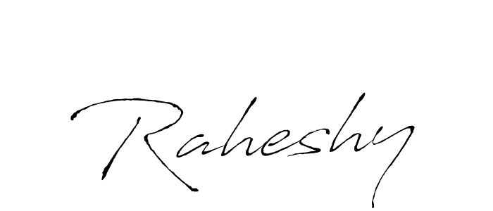 How to make Raheshy name signature. Use Antro_Vectra style for creating short signs online. This is the latest handwritten sign. Raheshy signature style 6 images and pictures png