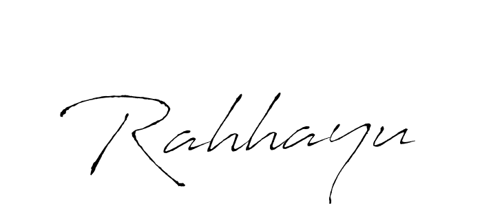 Use a signature maker to create a handwritten signature online. With this signature software, you can design (Antro_Vectra) your own signature for name Rahhayu. Rahhayu signature style 6 images and pictures png