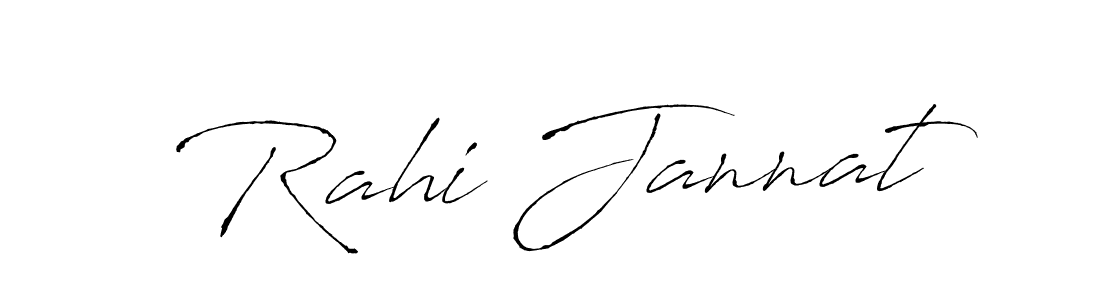 Make a beautiful signature design for name Rahi Jannat. With this signature (Antro_Vectra) style, you can create a handwritten signature for free. Rahi Jannat signature style 6 images and pictures png