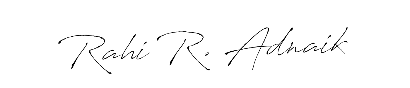 Use a signature maker to create a handwritten signature online. With this signature software, you can design (Antro_Vectra) your own signature for name Rahi R. Adnaik. Rahi R. Adnaik signature style 6 images and pictures png