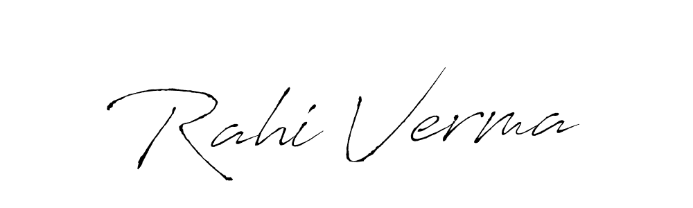 Antro_Vectra is a professional signature style that is perfect for those who want to add a touch of class to their signature. It is also a great choice for those who want to make their signature more unique. Get Rahi Verma name to fancy signature for free. Rahi Verma signature style 6 images and pictures png