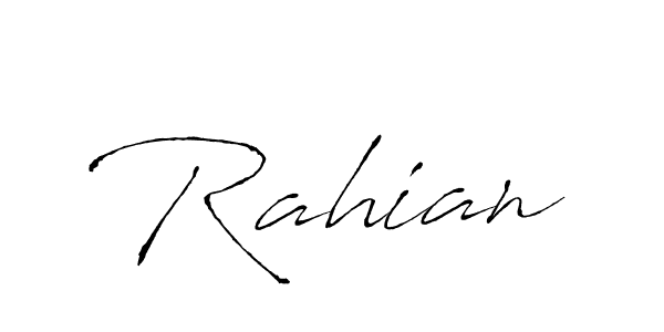 How to make Rahian name signature. Use Antro_Vectra style for creating short signs online. This is the latest handwritten sign. Rahian signature style 6 images and pictures png