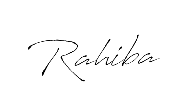 How to make Rahiba signature? Antro_Vectra is a professional autograph style. Create handwritten signature for Rahiba name. Rahiba signature style 6 images and pictures png