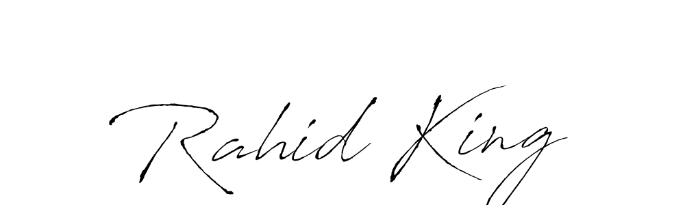 Create a beautiful signature design for name Rahid King. With this signature (Antro_Vectra) fonts, you can make a handwritten signature for free. Rahid King signature style 6 images and pictures png