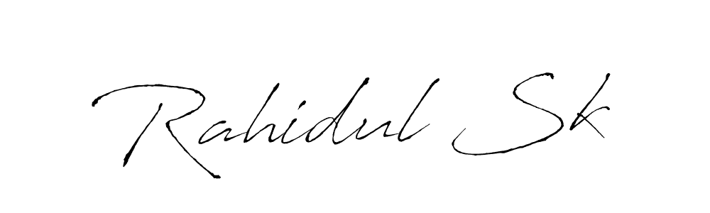 Design your own signature with our free online signature maker. With this signature software, you can create a handwritten (Antro_Vectra) signature for name Rahidul Sk. Rahidul Sk signature style 6 images and pictures png