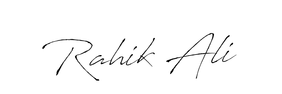 How to make Rahik Ali signature? Antro_Vectra is a professional autograph style. Create handwritten signature for Rahik Ali name. Rahik Ali signature style 6 images and pictures png