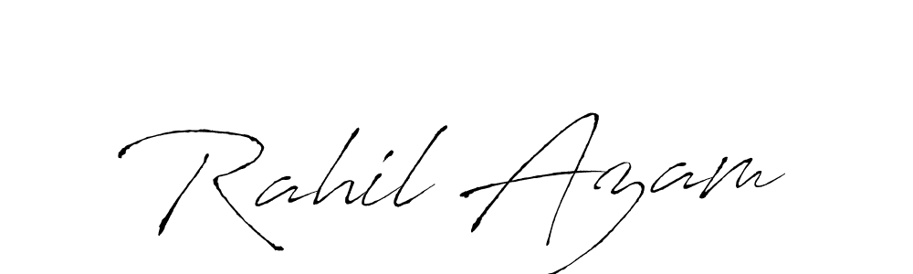 Make a beautiful signature design for name Rahil Azam. Use this online signature maker to create a handwritten signature for free. Rahil Azam signature style 6 images and pictures png