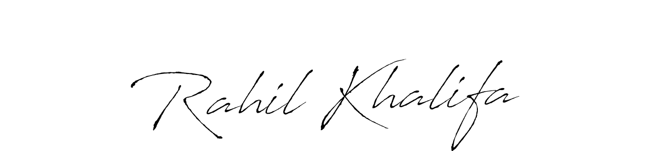 Once you've used our free online signature maker to create your best signature Antro_Vectra style, it's time to enjoy all of the benefits that Rahil Khalifa name signing documents. Rahil Khalifa signature style 6 images and pictures png