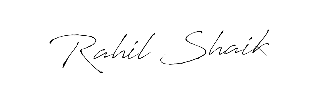 Use a signature maker to create a handwritten signature online. With this signature software, you can design (Antro_Vectra) your own signature for name Rahil Shaik. Rahil Shaik signature style 6 images and pictures png