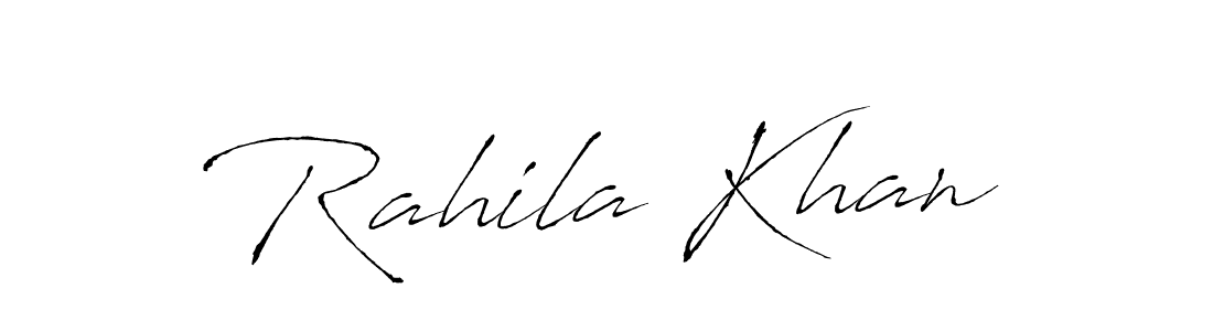 The best way (Antro_Vectra) to make a short signature is to pick only two or three words in your name. The name Rahila Khan include a total of six letters. For converting this name. Rahila Khan signature style 6 images and pictures png