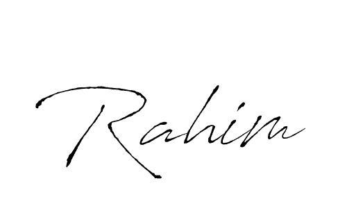 Antro_Vectra is a professional signature style that is perfect for those who want to add a touch of class to their signature. It is also a great choice for those who want to make their signature more unique. Get Rahim name to fancy signature for free. Rahim signature style 6 images and pictures png