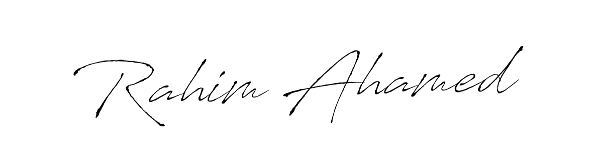 How to make Rahim Ahamed signature? Antro_Vectra is a professional autograph style. Create handwritten signature for Rahim Ahamed name. Rahim Ahamed signature style 6 images and pictures png