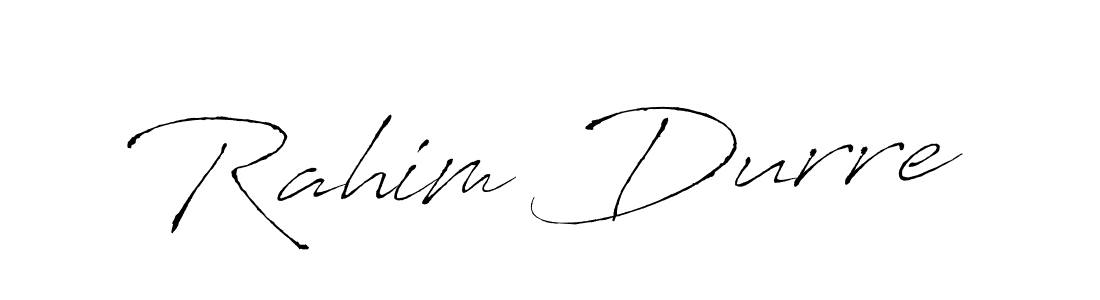 How to make Rahim Durre name signature. Use Antro_Vectra style for creating short signs online. This is the latest handwritten sign. Rahim Durre signature style 6 images and pictures png
