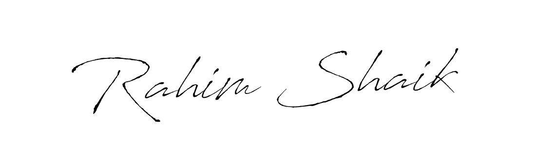 You should practise on your own different ways (Antro_Vectra) to write your name (Rahim Shaik) in signature. don't let someone else do it for you. Rahim Shaik signature style 6 images and pictures png