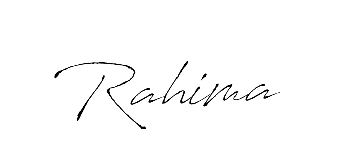 Create a beautiful signature design for name Rahima . With this signature (Antro_Vectra) fonts, you can make a handwritten signature for free. Rahima  signature style 6 images and pictures png