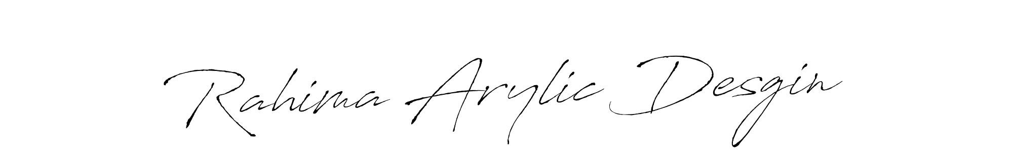 if you are searching for the best signature style for your name Rahima Arylic Desgin. so please give up your signature search. here we have designed multiple signature styles  using Antro_Vectra. Rahima Arylic Desgin signature style 6 images and pictures png