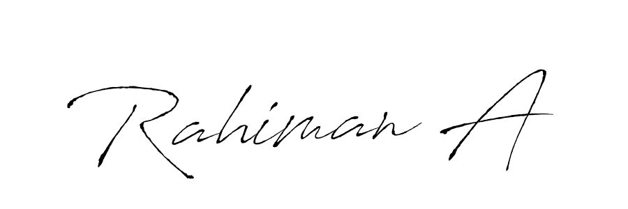 Here are the top 10 professional signature styles for the name Rahiman A. These are the best autograph styles you can use for your name. Rahiman A signature style 6 images and pictures png