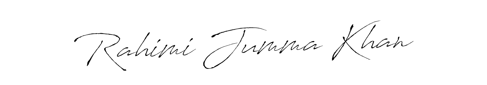 It looks lik you need a new signature style for name Rahimi Jumma Khan. Design unique handwritten (Antro_Vectra) signature with our free signature maker in just a few clicks. Rahimi Jumma Khan signature style 6 images and pictures png