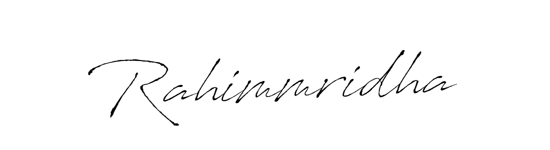 Rahimmridha stylish signature style. Best Handwritten Sign (Antro_Vectra) for my name. Handwritten Signature Collection Ideas for my name Rahimmridha. Rahimmridha signature style 6 images and pictures png