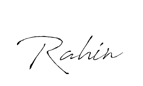 Create a beautiful signature design for name Rahin. With this signature (Antro_Vectra) fonts, you can make a handwritten signature for free. Rahin signature style 6 images and pictures png