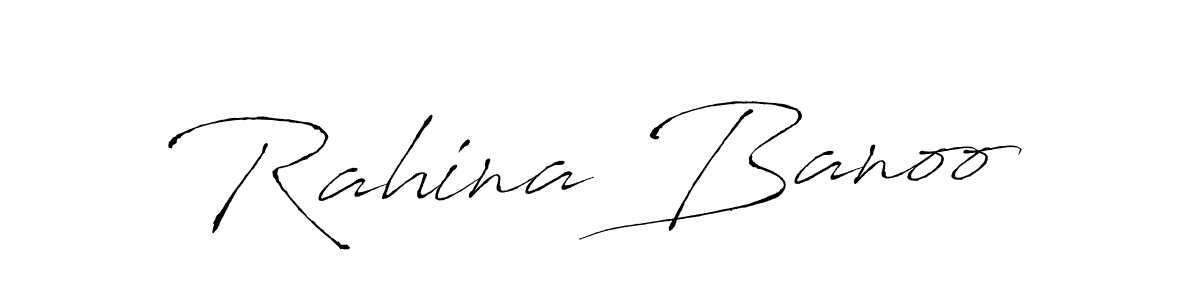 Also we have Rahina Banoo name is the best signature style. Create professional handwritten signature collection using Antro_Vectra autograph style. Rahina Banoo signature style 6 images and pictures png