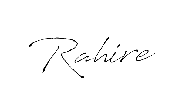 Create a beautiful signature design for name Rahire. With this signature (Antro_Vectra) fonts, you can make a handwritten signature for free. Rahire signature style 6 images and pictures png